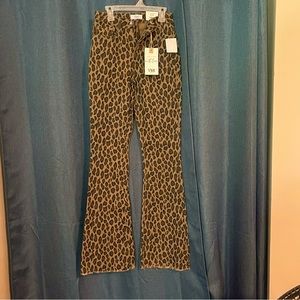 Boutique Flare Cheetah Pants